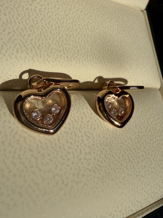 Нови обеци Chopard happy diamonds