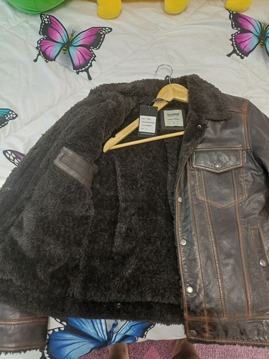 Geacă piele  Bull & Berry nouă