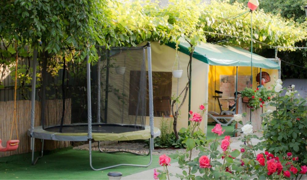 Pavilon 3x6 m acoperis din material prelata TIR