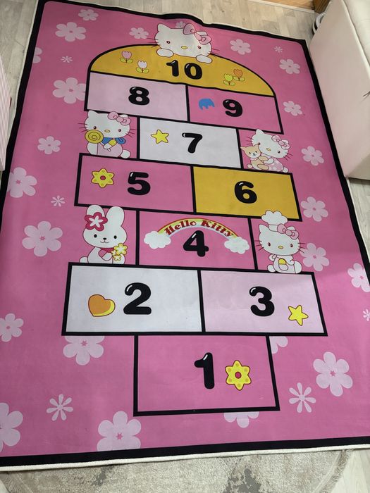 Палас детский яркий прорезиненный