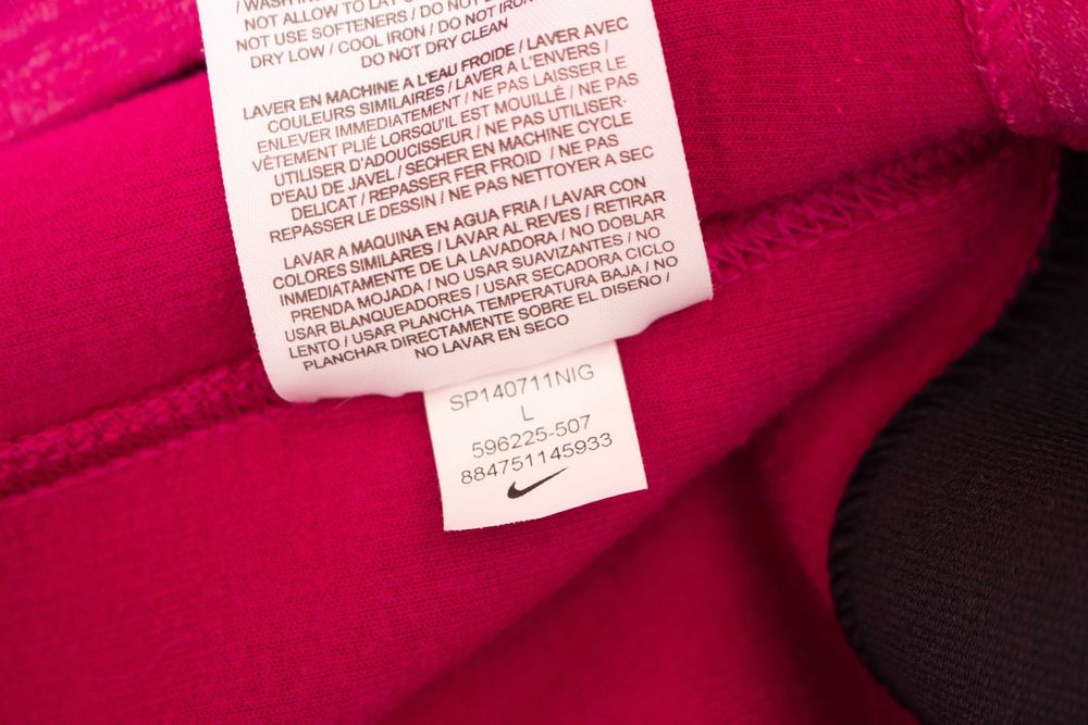 Nike Tech Fleece оригинално дамско худи цикламено розов суичър L