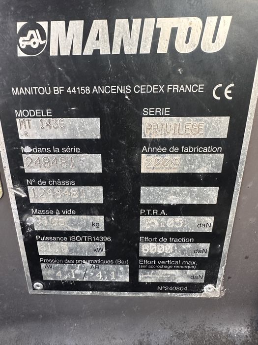 Geamuri+punti+caroserie+brat manitou MT1436