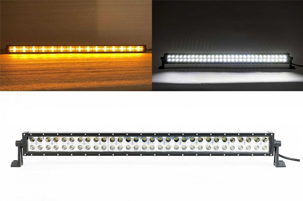 360W 80 См Led Bar Лед Бар с Бяла и Оранжева Светлина Блиц 12-24V