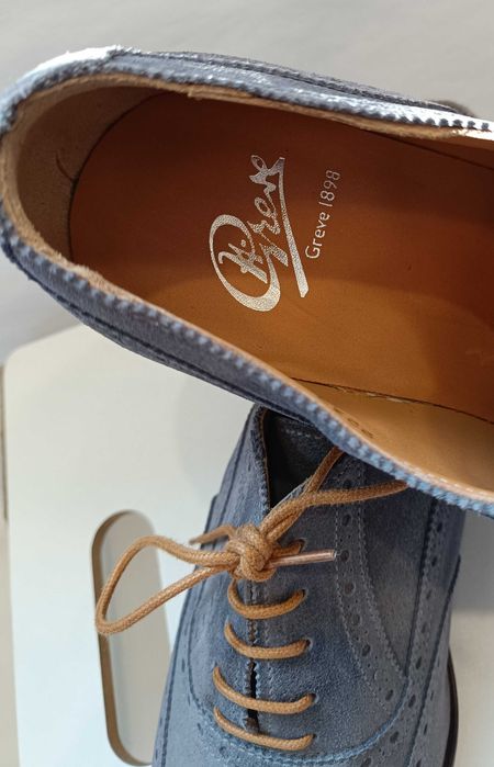 Pantofi de lux 43.5 44 44.5oxford GREVE NOI lucrati manual piele super