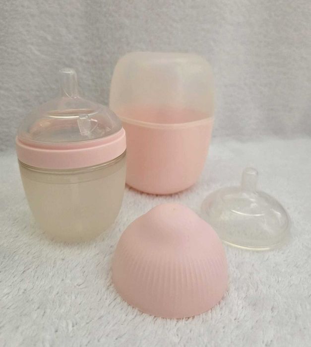 Biberon Anticolici Mombella Brest-Like 210ml cu 2 Tetine S si M