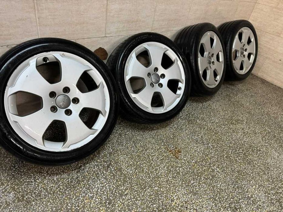 4 бр. Летни гуми 225/45 R17 с алуминиеви джанти 5x112 Audi VW Seat Skoda
