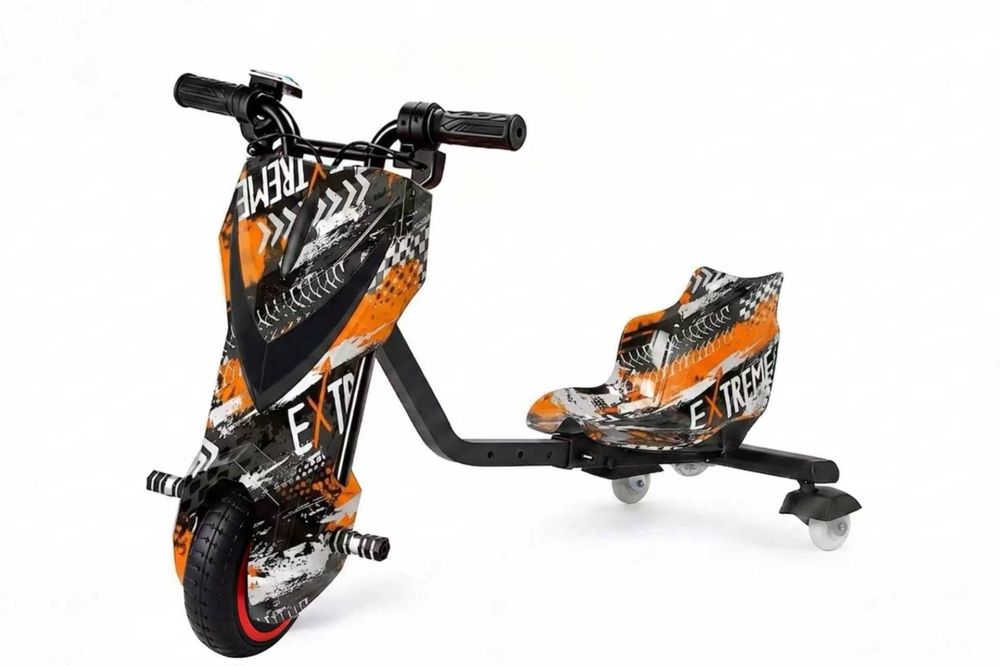 Tricicletă electrică copii 8 inch 350W, baterie 36V, autonomie 10 km