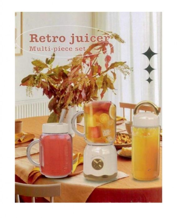 Преносим многофункционален блендер за сокоизстискване, млечни шейкове,