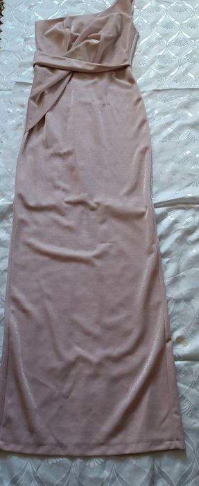 Официална рокля цвят пудра