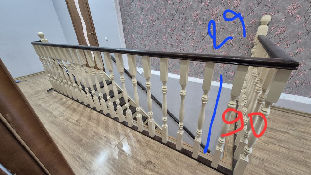 Лестница бук сосна