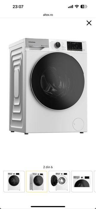 Vand masina de sopalat cu uscator inclus Grundic veche de 1 an Gru