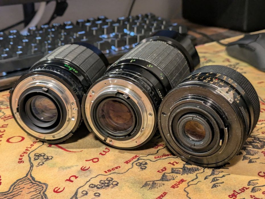 Lot obiective vintage montura Nikon F