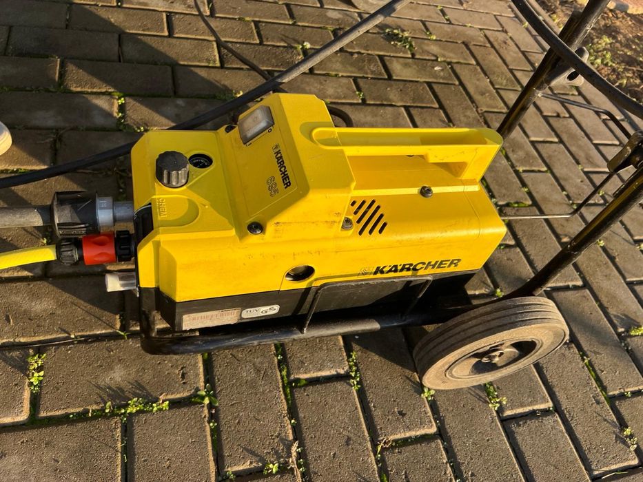 Jet Karcher Lance Inox Rotativa K 695 Presiune 140Bari Complet cu Pistol Furtun Cupla Rapida Carucior cu roti mari