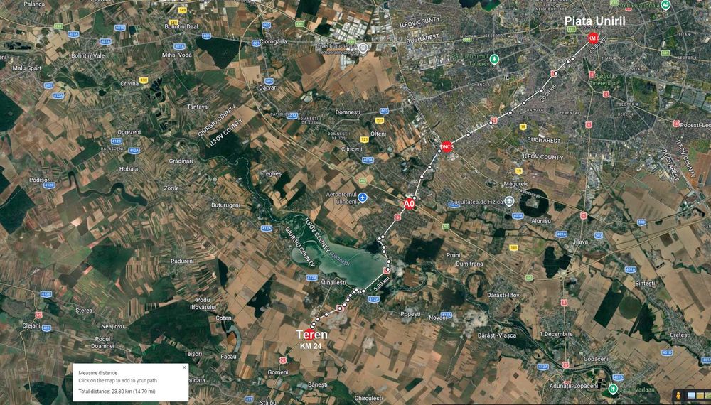Particular, vând teren 24.108 mp, stradal DN6/ E70, Mihăilești, Giurgiu - Next Dovinot/ Yuksel