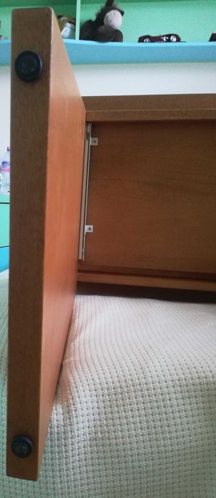 Бюро с контейнер от MDF 3 см с фурнир,българско производство