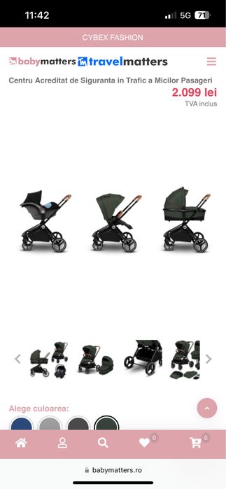 Carucior 3 in 1 Lionelo Mika