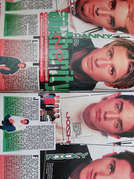Revista Bravo Romania anii 90 cu the Nick si Aaron carter nr 6 1998