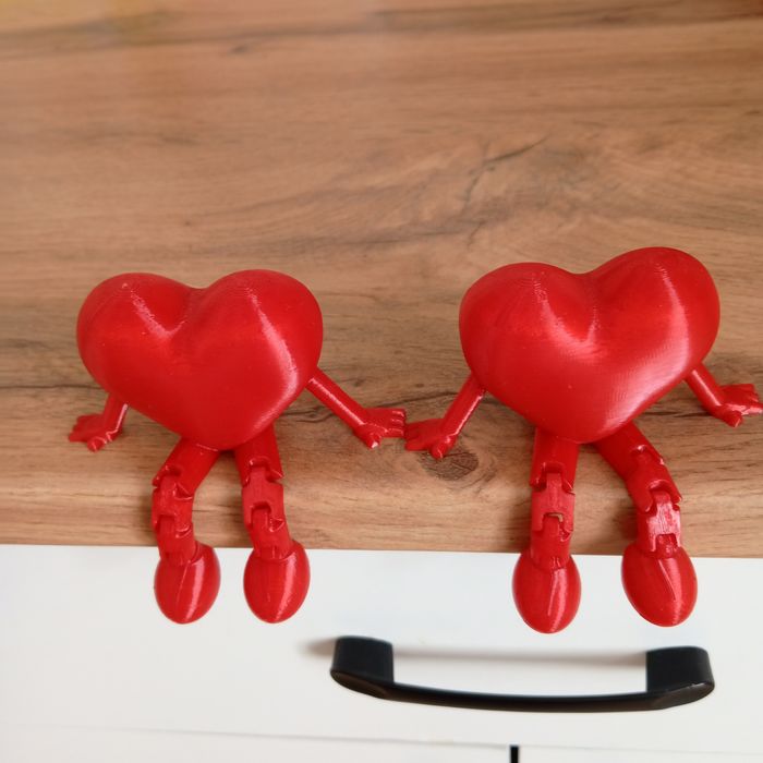 Сердечки с подвижными ножками