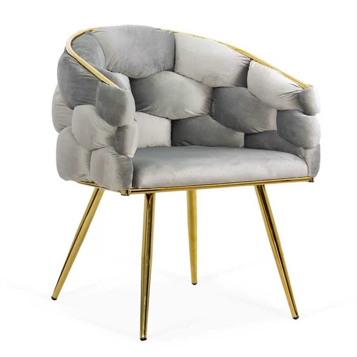 Scaun Living din Catifea Auriu LUX 7 culori DHB 251 LIVRARE GRATUITA