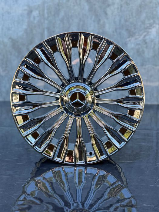 Jante Roti Mercedes Maybach R20 5x112 Chrome S Class E Class C Class CLS CLA CL SL ML GLA GLC GLK GLE GL W222 W221 W223 W216 W220 W212 W213 Aliaj Nou