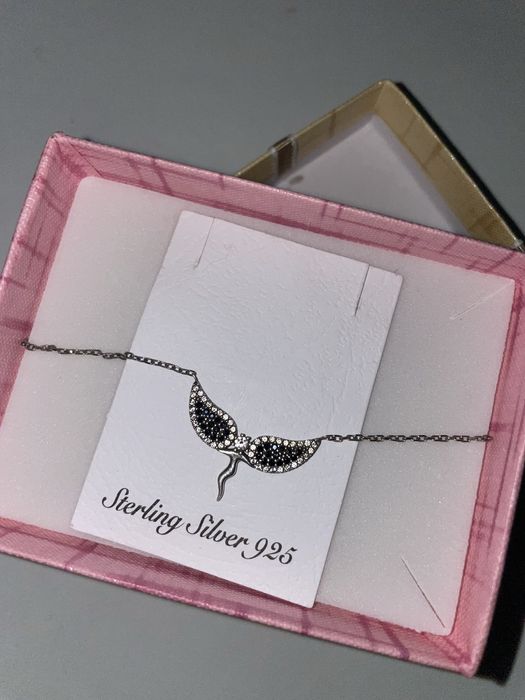 Сребърно Колие с феникс