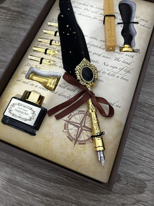 Set de caligrafie negru