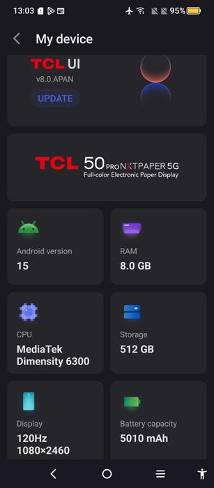 TCL 50 Pro NxtPaper