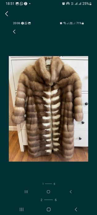 Шуба из меха Куницы