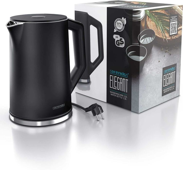 Fierbător apă Arendo Elegant inox, reglaj temperatură, 1.5L 2200W, NOU