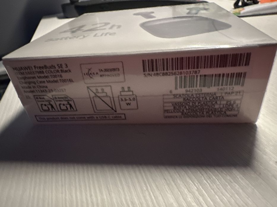 Безжични слушалки Huawei FreeBuds SE3 black