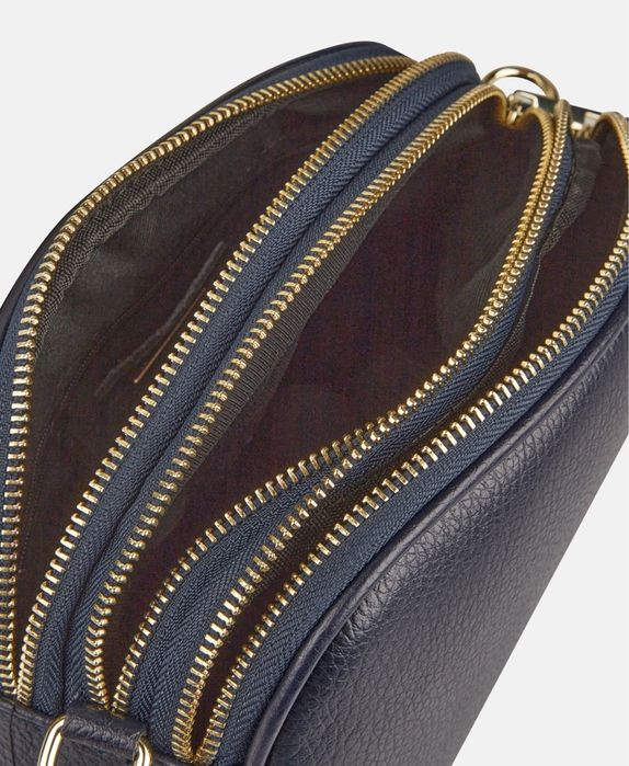 Geanta Mia Tomazzi din piele naturala / NOUA cu eticheta / Blue Navy