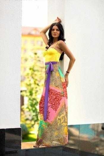 Rochie lunga Atmosphere cu bust intarit TRANSPORT GRATUIT