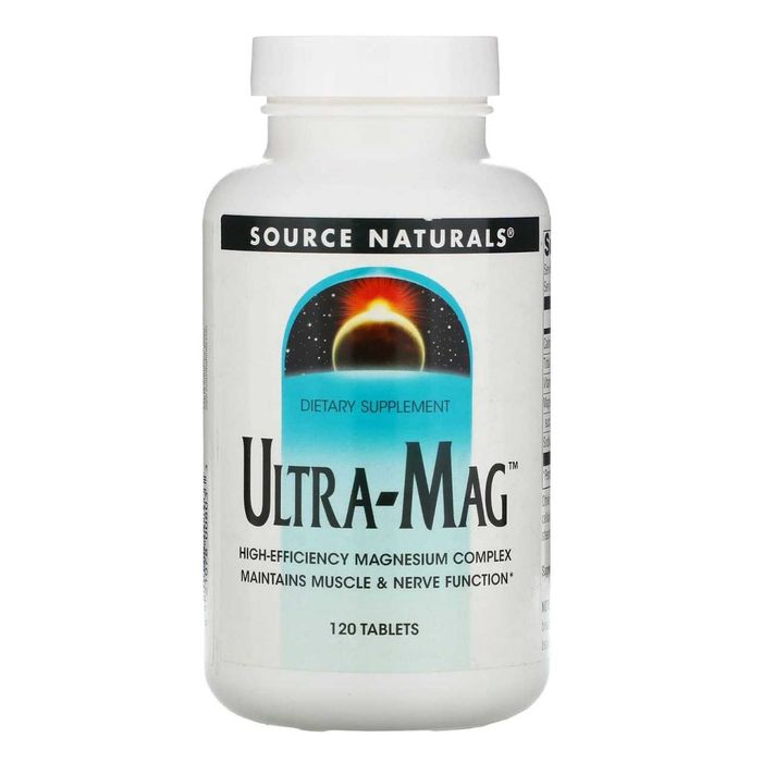 Ультрамаг, Магний+В6,Source Naturals,200мг,120 таблеток