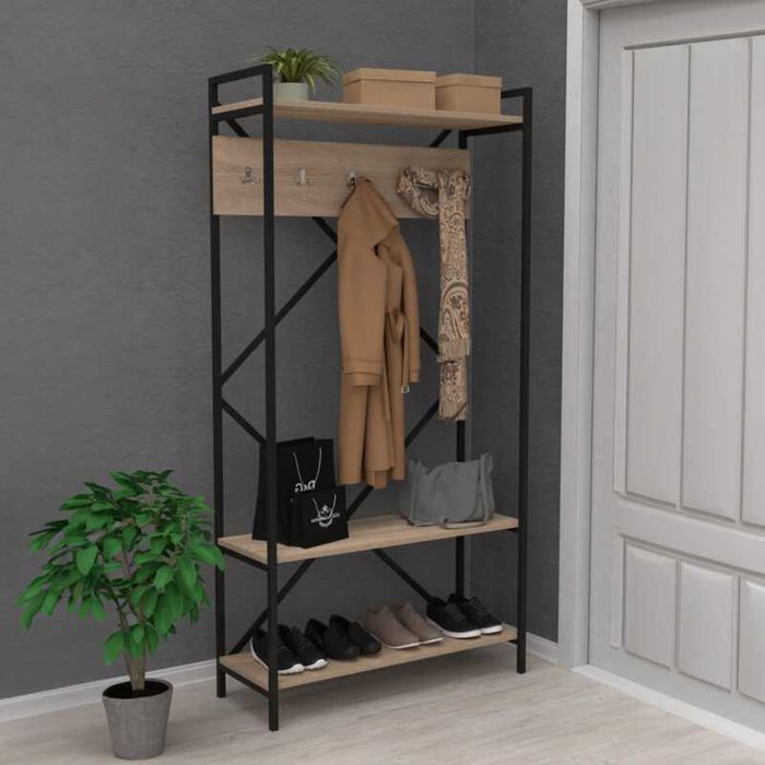 Етажерка, HM18188, Сонома, Пдч, 90х34х180см.