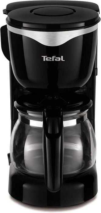 Tefal Кафеварка за филтърно кафе, 6 чаши, 0,6 л, 1000 W, черна