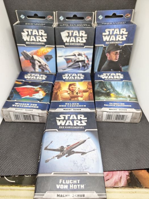 Lot 7 Expansiuni Star Wars: The Card Game LCG (Limba Germană) Sigilate