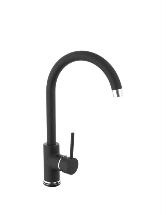 Baterie bucatarie Kring Sevilla, monocomanda, cartus ceramic, neagră