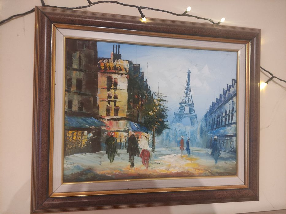 Картина масло Париж