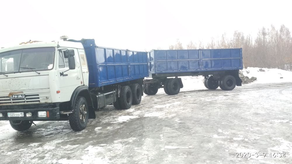 Грузоперевозки, на а/м Камаз с прицеп зерновой