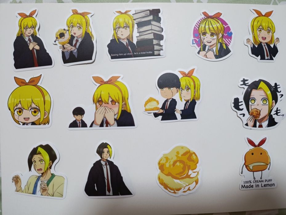 Аниме наклейки:Магия и мускулы;Магическая битва 1шт 1000сум