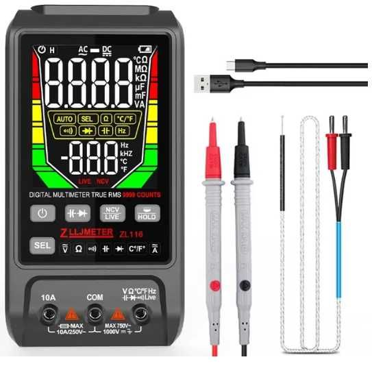 Multimetru digital reancarcabil usb