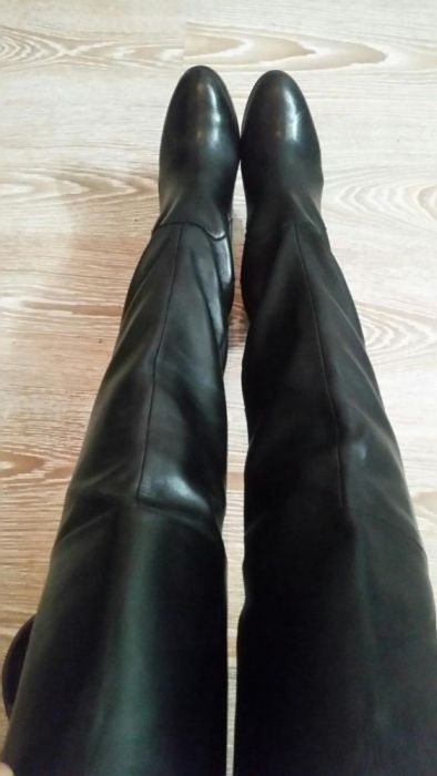 Cizme aldo negre piele naturala peste genunchi 37 impecabile noi