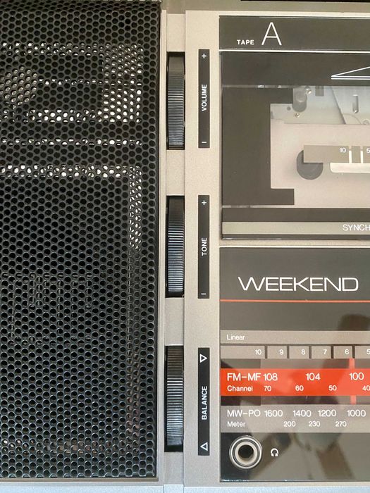 Радио касетофон ITT Weekend 320 винтидж като нов