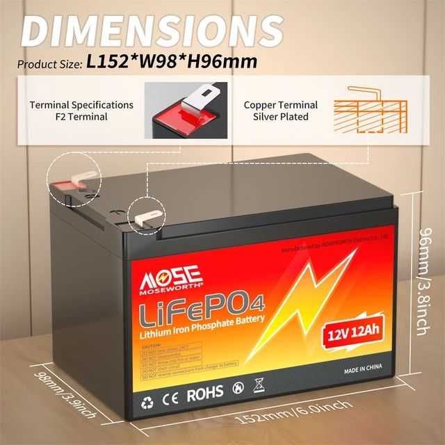 LiFePO4 12V 24V 36V 48V 6-200A UPS POWER BANK Aкумулатор кемпер солар