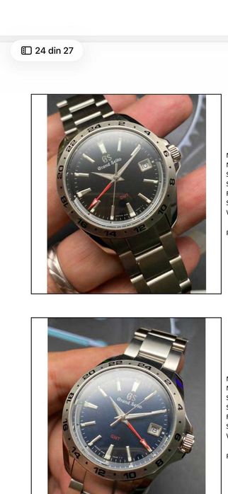 Grand seiko mod albastru