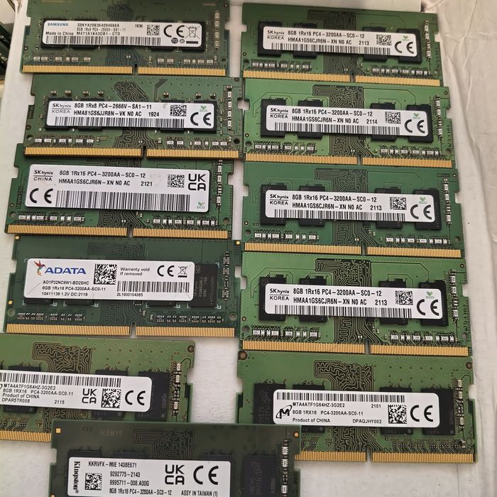 vand memorie sodimm 8gb ddr4 3200 laptop ram second hand