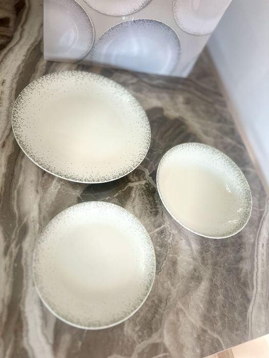 Set Masă 18 Piese Tognana Astrid - Porțelan Nou, Model Elegant