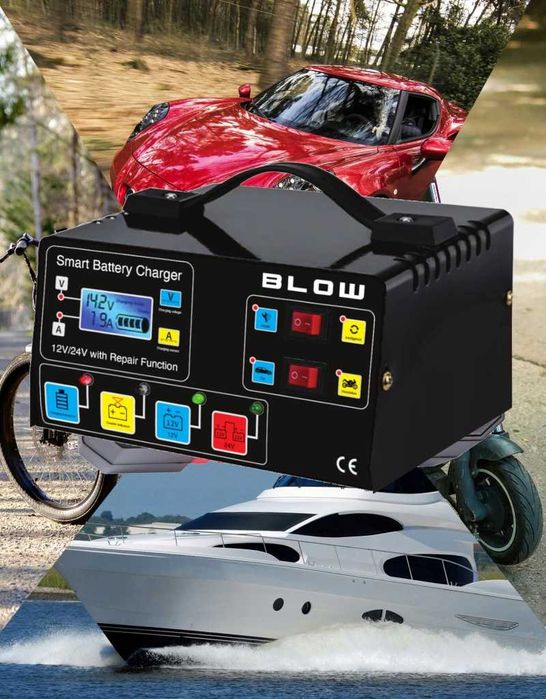 Умно Зарядно за акумулатор 12V/24V Start-Stop и Десулфатизация