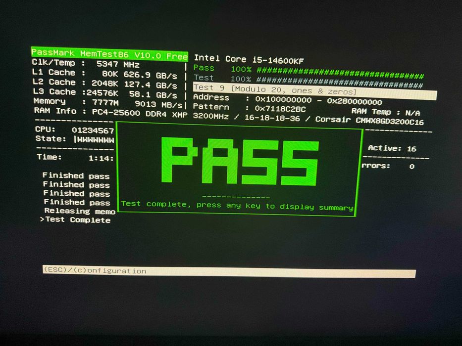 8GB DDR4-3200, Corsair Vengeance RGB Pro