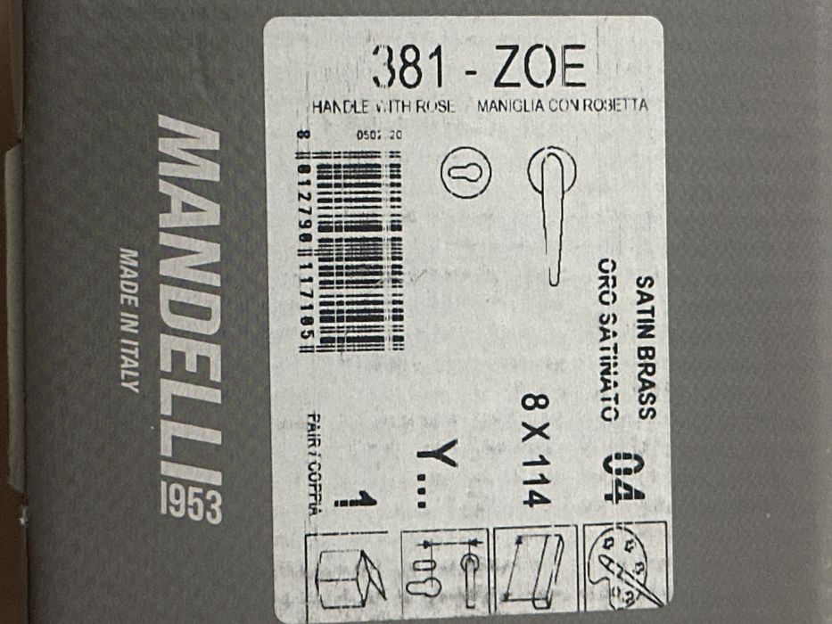 Дверная ручка MANDELLI  ITALY